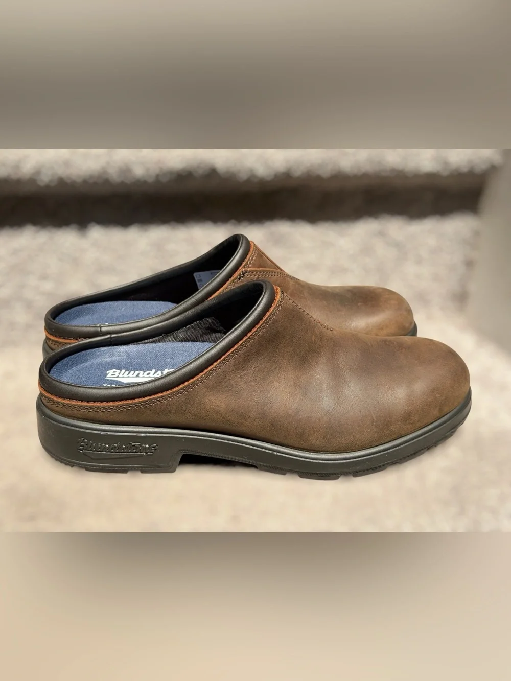 NEW Blundstone Originals #2421 Antique Brown Leather‎ Mule Clogs Men’s US 10